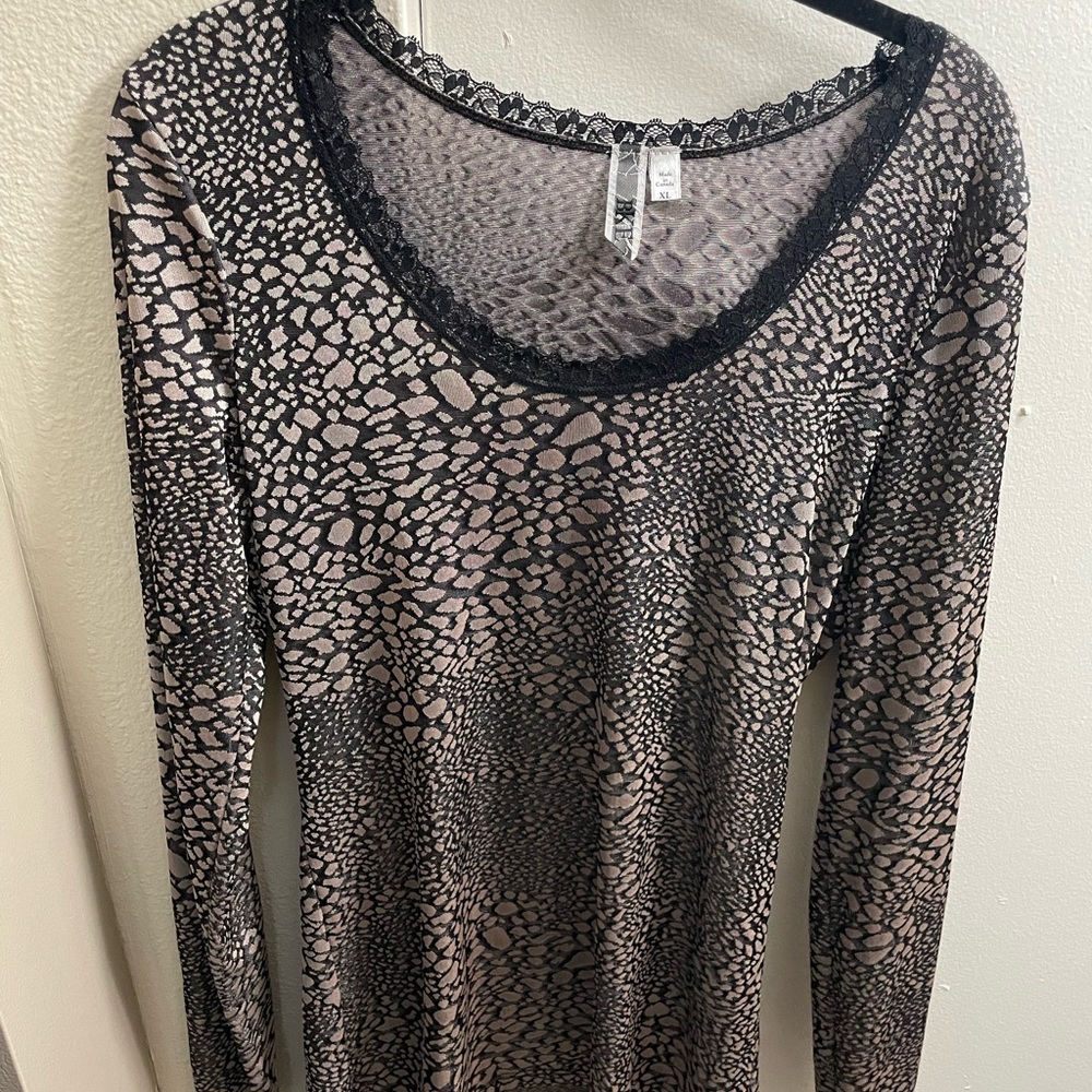 Print XL blouse